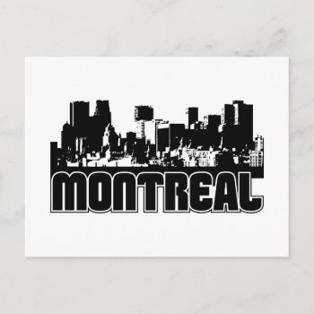 Montreal Skyline Postcard by TurnRight at Zazzle