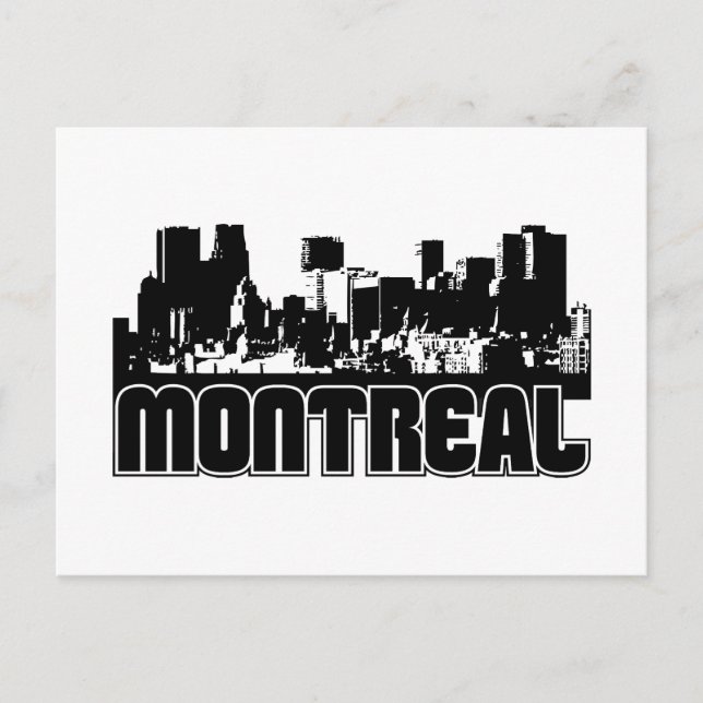 Montreal Skyline Postcard (Front)
