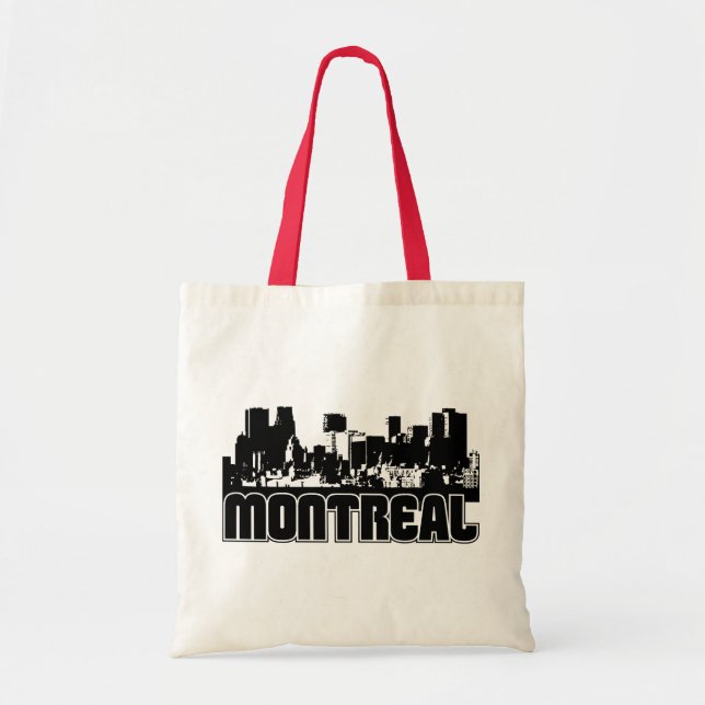 Montreal Skyline Tote Bag (Front)