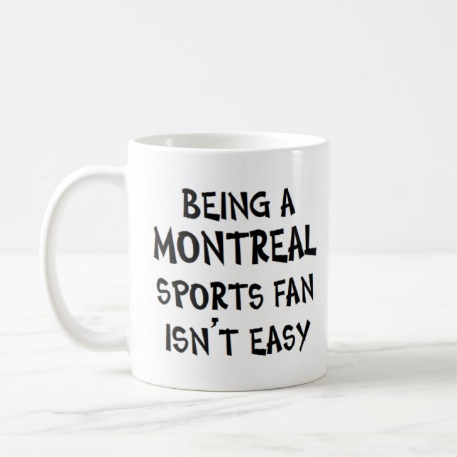 montreal sports fan, being coffee mug (Left)