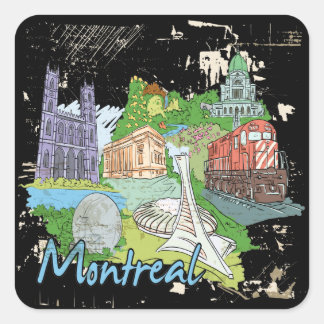 Montreal Square Sticker