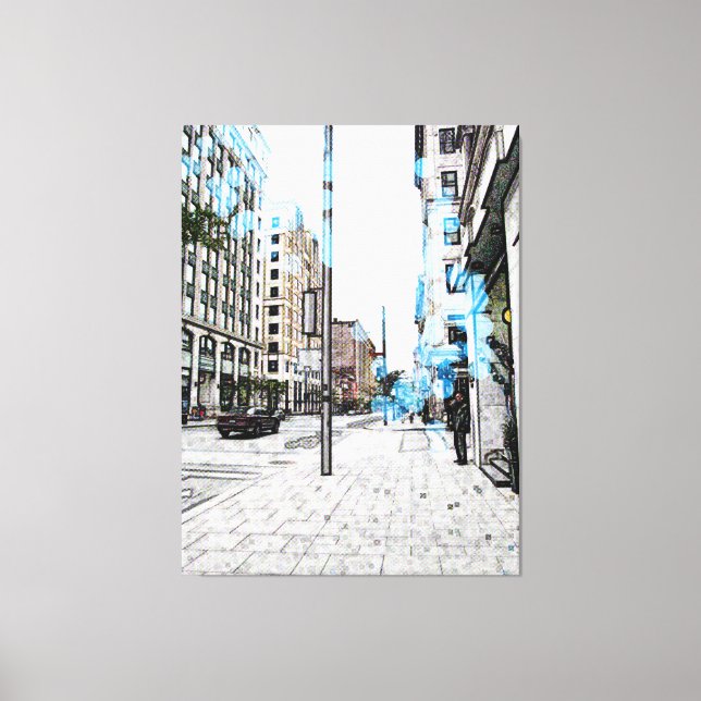Montreal Street 8343a Canvas Print (Front)