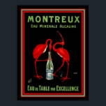 Montreaux  French Art Deco Mineral Water Ad 12 x16 Poster<br><div class="desc">Montreaux Eau Minerale Alcaline  (Mineral Water) Advertisement  12 x 16</div>