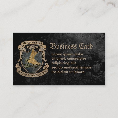 Montresor Coat of Arms Business Card