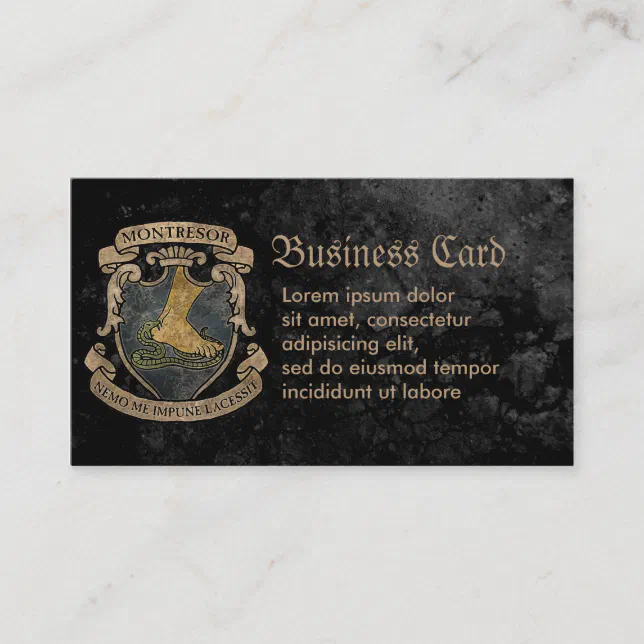 Montresor Coat of Arms Business Card Zazzle