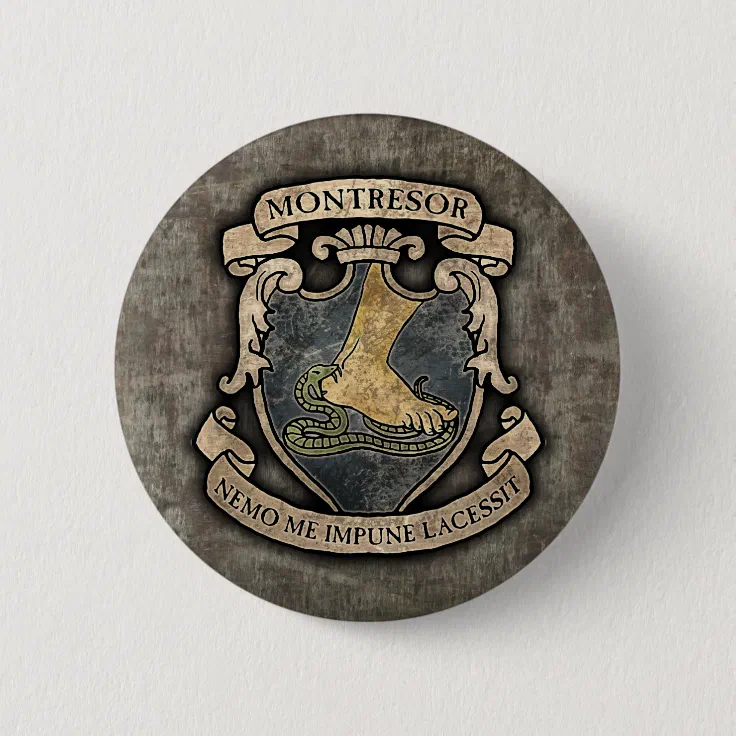 Montresor Coat of Arms Button Zazzle