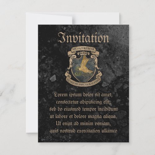 Montresor Coat of Arms Invitation