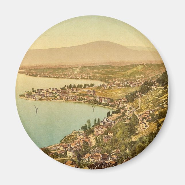 Montreux, and Clarens, Geneve Lake, Switzerland vi Magnet (Front)