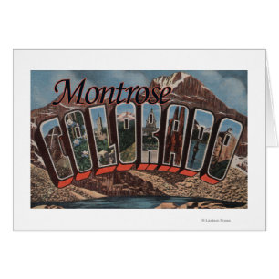 Montrose, Colorado - Large Letter Scenes Cards