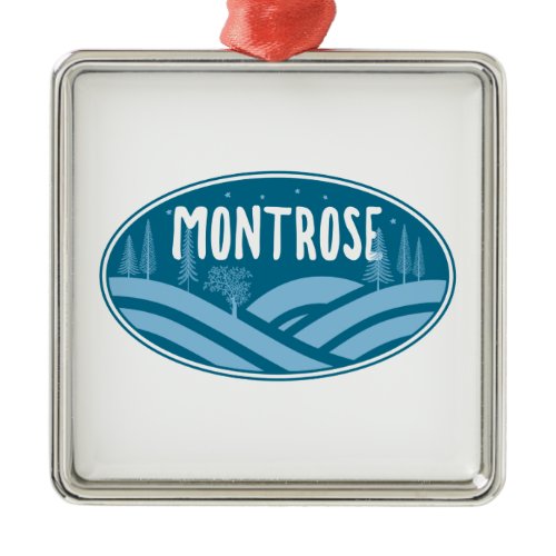 Montrose Colorado Outdoors Metal Ornament