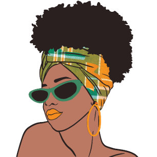 Montserrat Afro Lady with Madras Wrap Coffee Mug