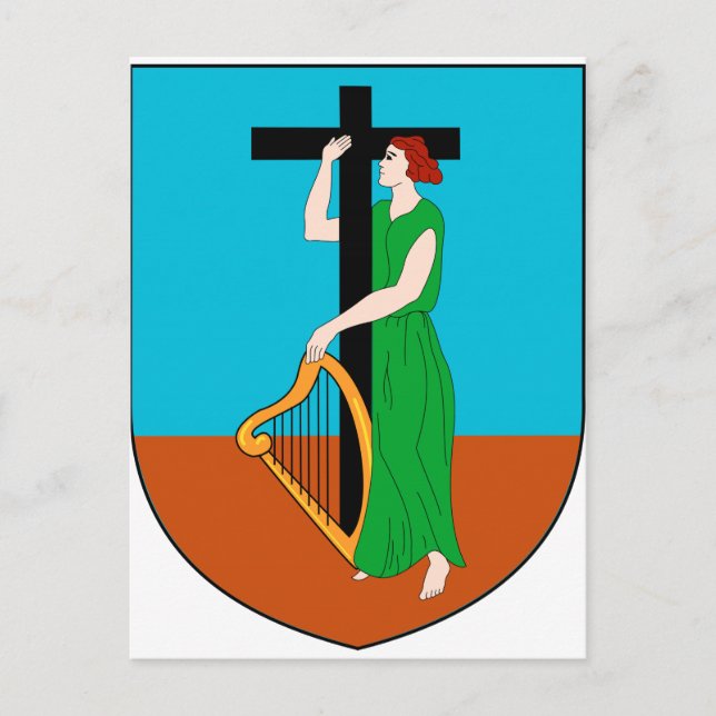 Montserrat Coat of Arms Postcard (Front)