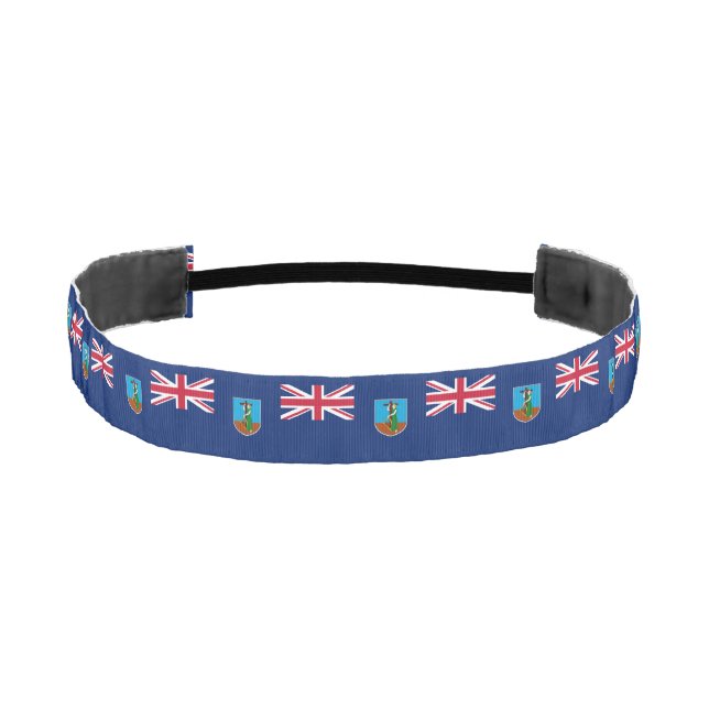 Montserrat Flag Athletic Headband (Front)