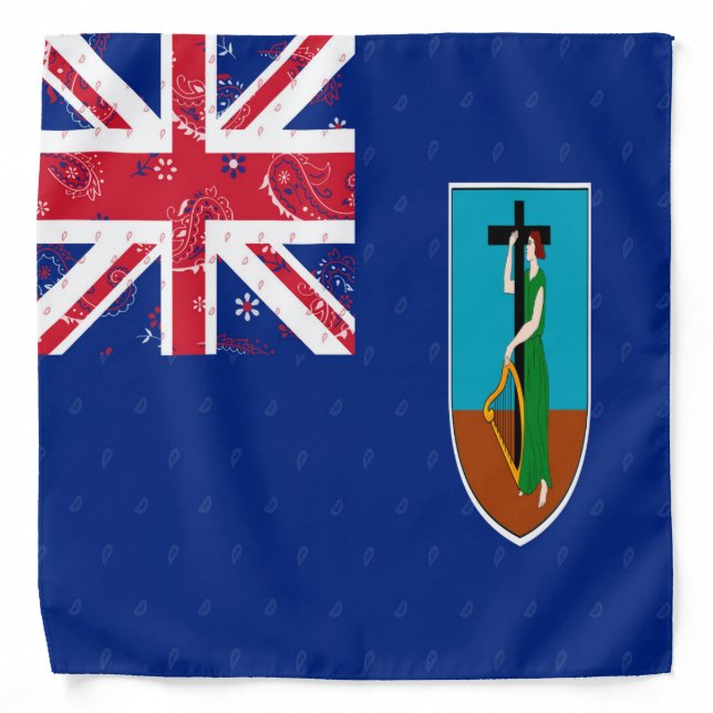 Montserrat Flag Bandana (Front)