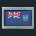 Montserrat Flag Belt Buckle<br><div class="desc">Patriotic flag of Montserrat.</div>