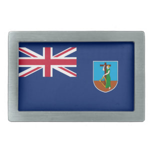Montserrat Flag Belt Buckle