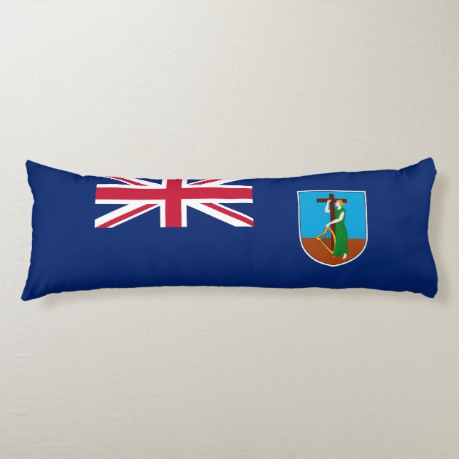 Montserrat Flag Body Pillow (Front)
