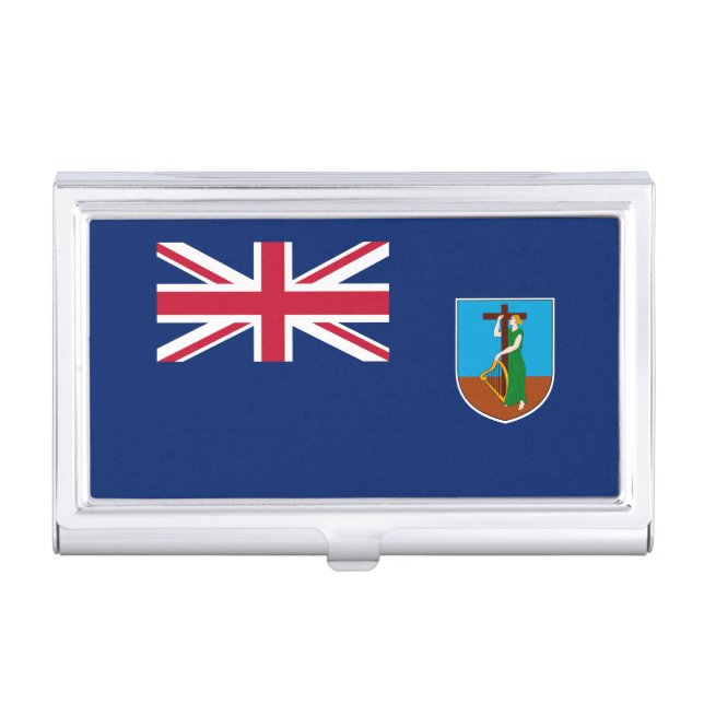 Montserrat Flag Business Card Case (Front)