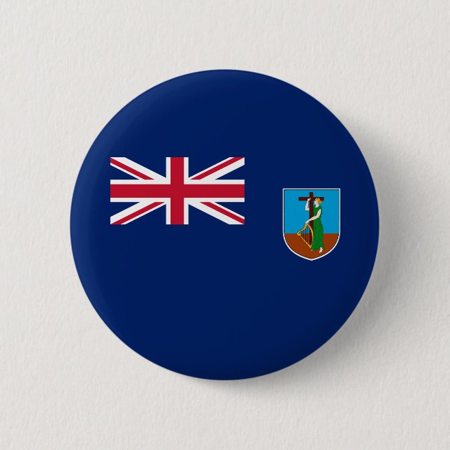 Montserrat Flag Button (Front)