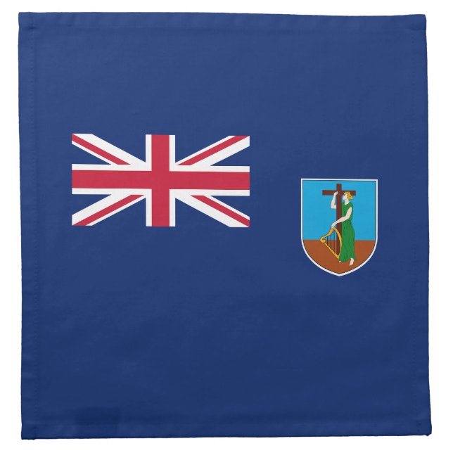 Montserrat Flag Cloth Napkin (Front)