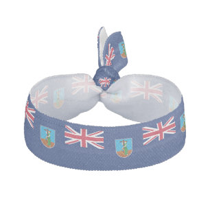 Montserrat Flag Elastic Hair Tie