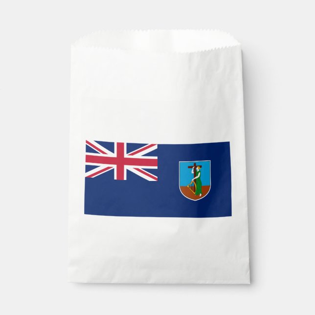 Montserrat Flag Favor Bag (Front)