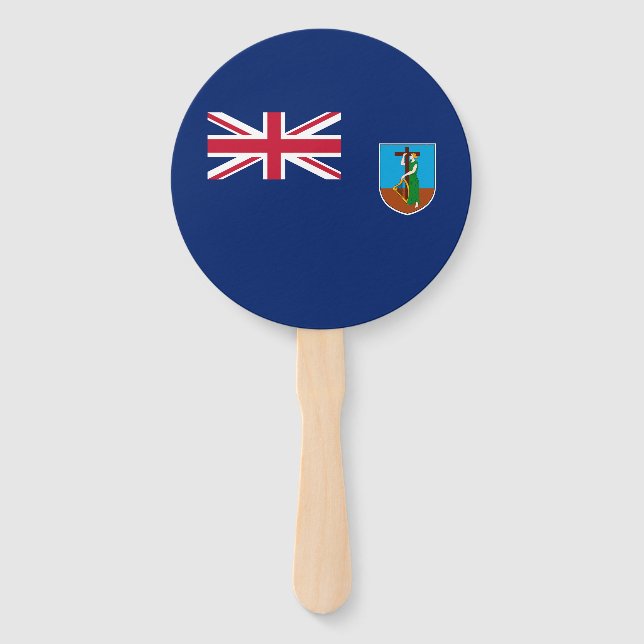 Montserrat Flag Hand Fan (Front)