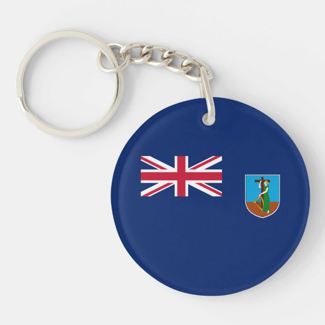 Montserrat Flag Keychain (Front)