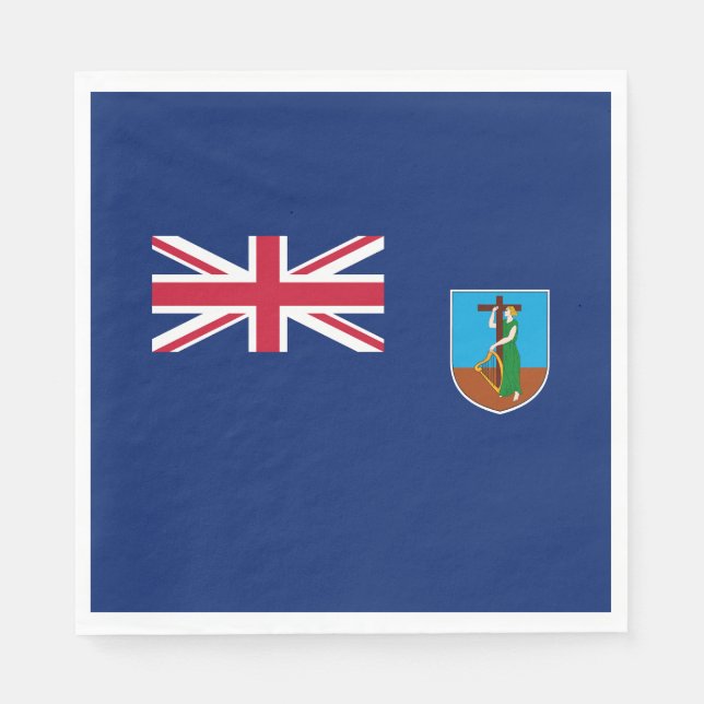 Montserrat Flag Napkins (Front)