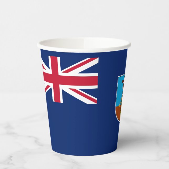 Montserrat Flag Paper Cups (Left)