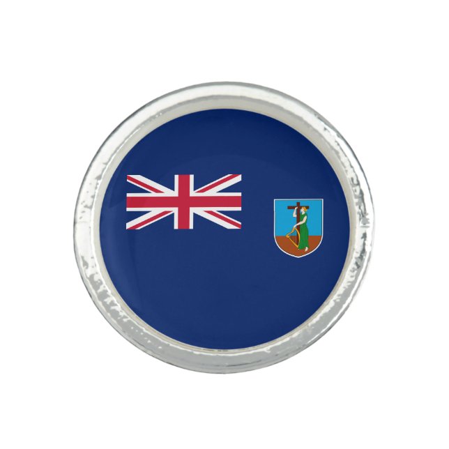 Montserrat Flag Ring (Front)