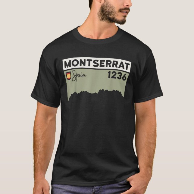 Montserrat Height Hike Monastery Barcelona Spain H T-Shirt (Front)