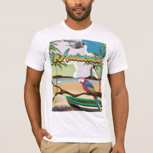 Montserrat island retro travel poster T-Shirt