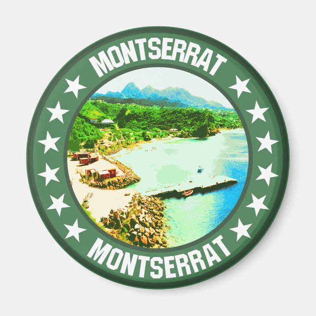 Montserrat                                         magnet (Front)