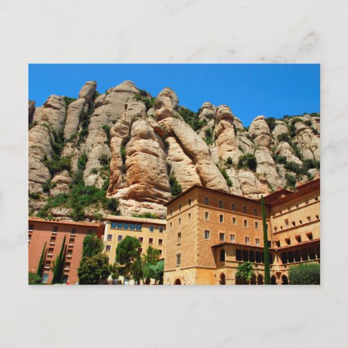 Montserrat Monastery Catalonia Spain Postcard
