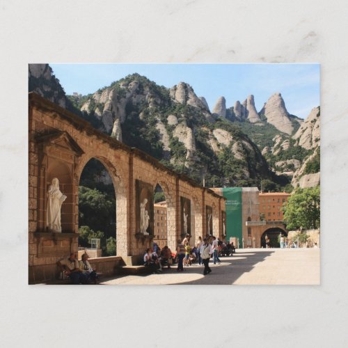 Montserrat monastery postcard