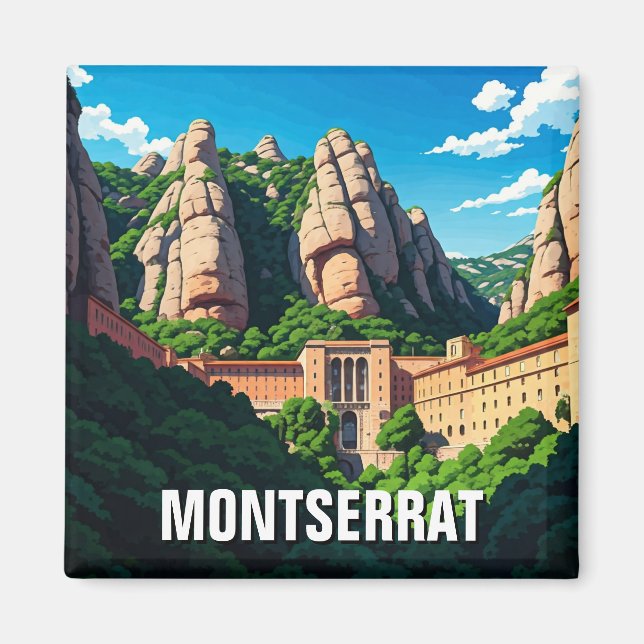 Montserrat Spain Magnet (Front)