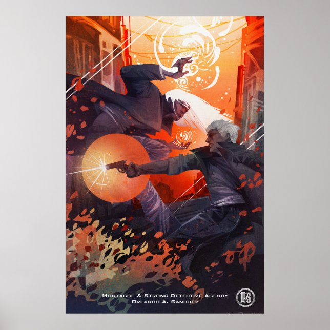 Monty & Simon Poster - Art by Galen Dara (Front)