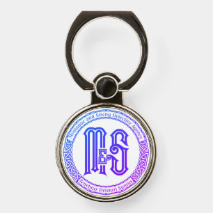 Monty & Strong - M&S Detective Agency Logo - Phone Ring Stand
