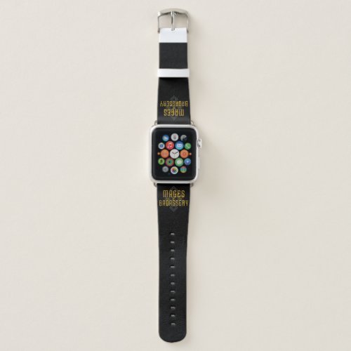 Monty  Strong _ Mages of Badassery Apple Watch Band