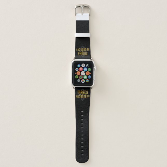 Monty & Strong - Mages of Badassery Apple Watch Band (Front)