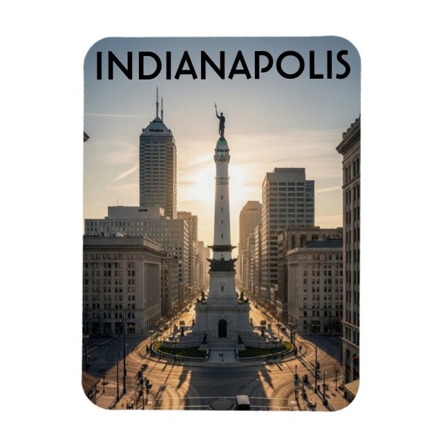 Monument Circle Indiana Indianapolis Magnet (Vertical)