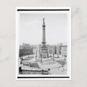 Monument Circle, Indianapolis, Indiana Postcard