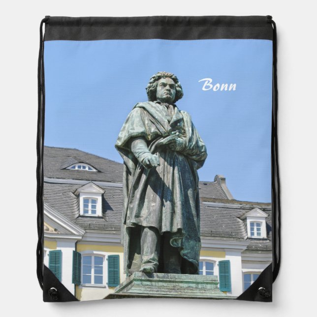 Monument of Ludwig van Beethoven in Bonn Drawstring Bag (Front)