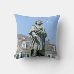 Monument of Ludwig van Beethoven in Bonn Throw Pillow
