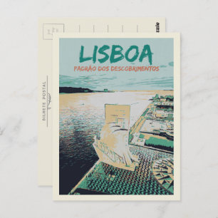 Monument of the Discoveries in Belem, Lisbon Postcard