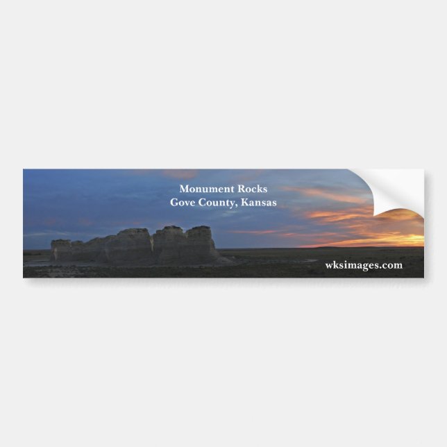 Monument Rocks Bumper Sticker (Front)