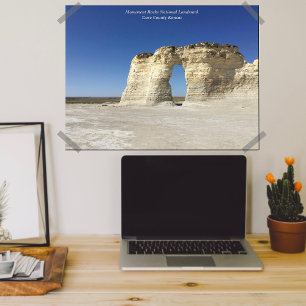 Monument Rocks Kansas Landscape Photography Poster
