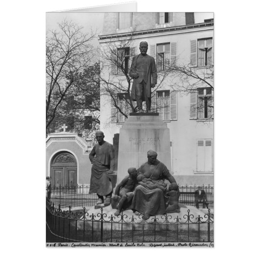 Monument to Emile Zola Cards (Front)