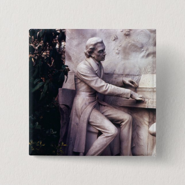 Monument to Frederic Chopin Pinback Button (Front)